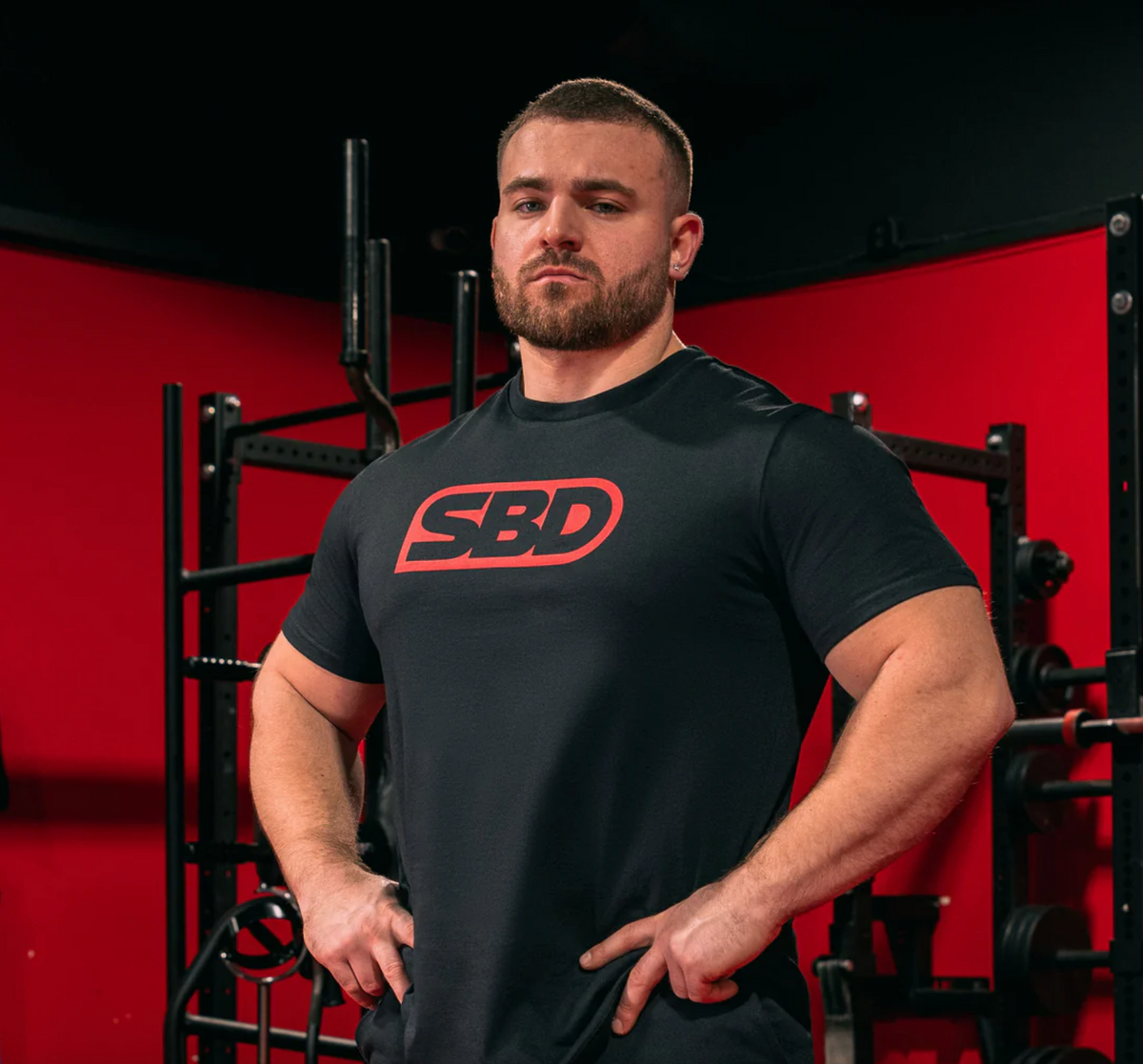 SBD Brand T-Shirt - Red Black