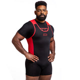 SBD Powerlifting Singlet - Red / Black