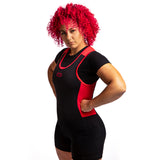 SBD Powerlifting Singlet - Red / Black